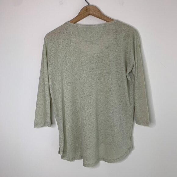Aritzia Wilfred Top T-shirt Sage Green Burnout Heathered Casual Basic Size XS - Picture 6 of 15